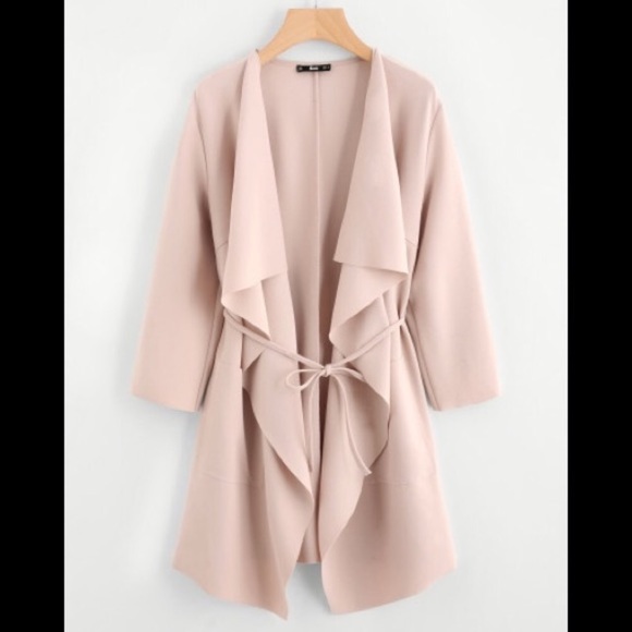 Jackets & Blazers - Blush Draped Topper